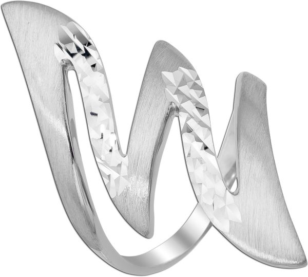 Imposanter Ring Silber 925 rhodiniert diamanttiert
